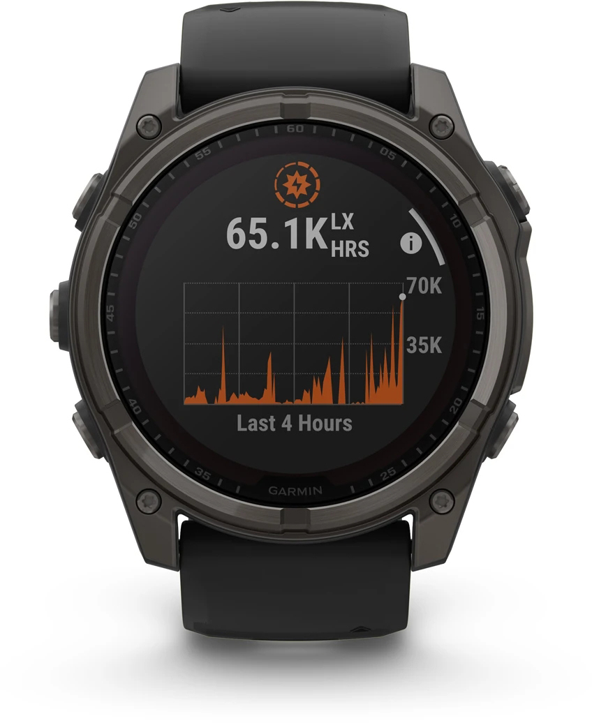 Смарт-часы Garmin Fenix 8 51mm Saph Solar CrbnGry Ti/Blk Blk/PblGryBnd (010-02907-11) фото 