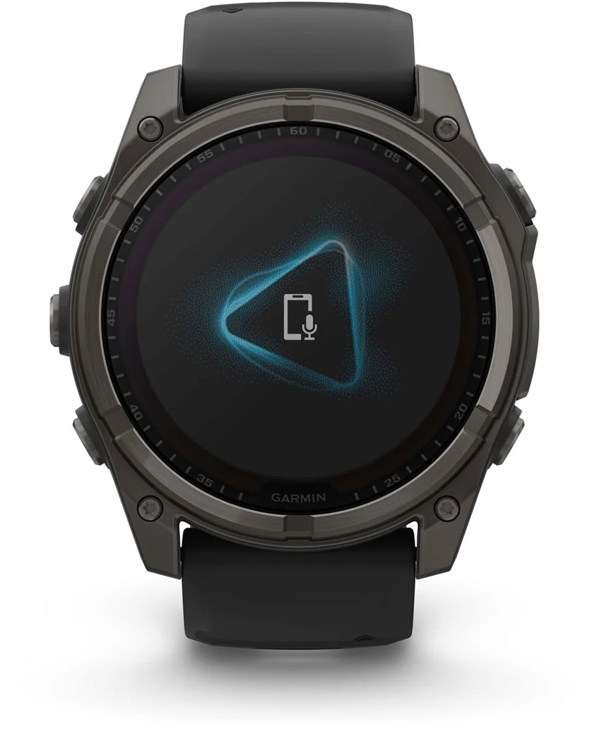 Смарт-часы Garmin Fenix 8 51mm Saph Solar CrbnGry Ti/Blk Blk/PblGryBnd (010-02907-11) фото 