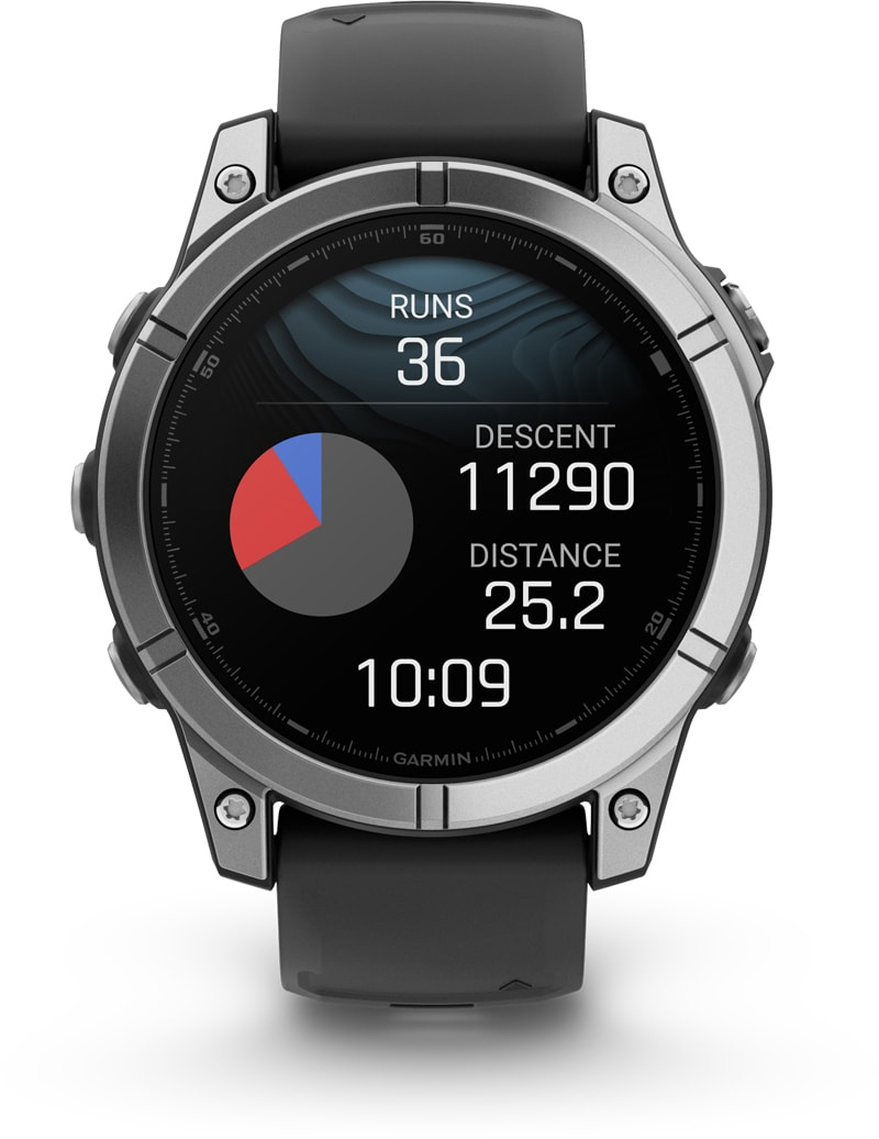 Смарт-годинник Garmin Fenix E 47mm Stainless Steel/Black (010-03025-00)фото