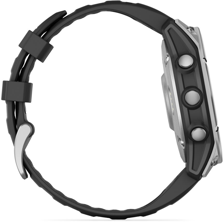 Смарт-годинник Garmin Fenix E 47mm Stainless Steel/Black (010-03025-00)фото