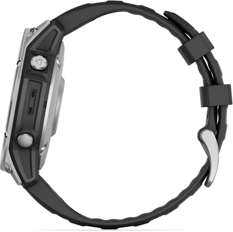 Смарт-годинник Garmin Fenix E 47mm Stainless Steel/Black (010-03025-00)фото