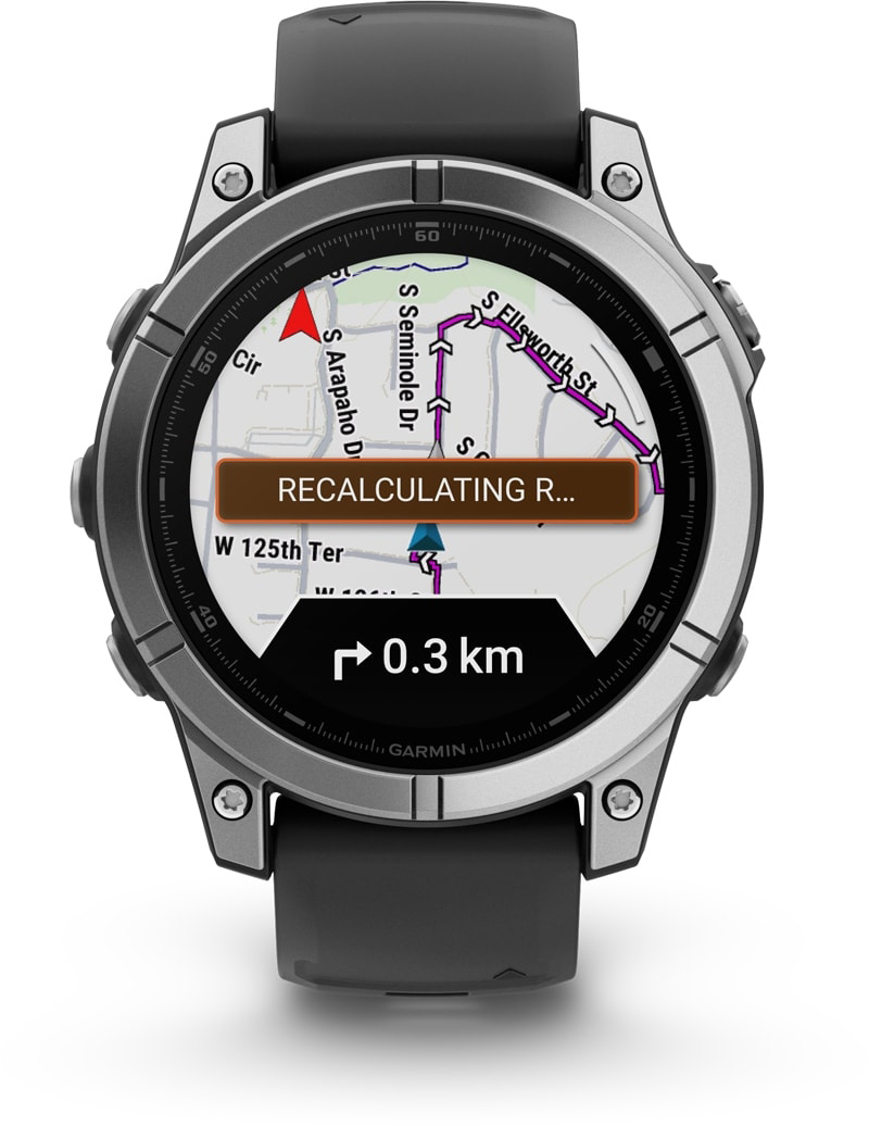 Смарт-годинник Garmin Fenix E 47mm Stainless Steel/Black (010-03025-00)фото