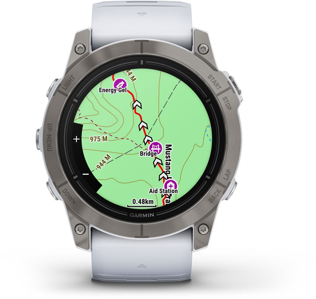 Смарт-годинник Garmin EPIX PRO (g2) 51 Saph Ti Whitestone (010-02804-11)фото