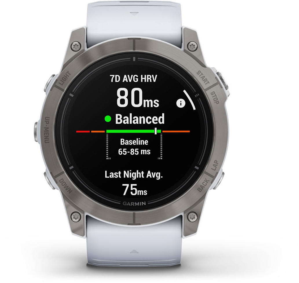 Смарт-годинник Garmin EPIX PRO (g2) 51 Saph Ti Whitestone (010-02804-11)фото