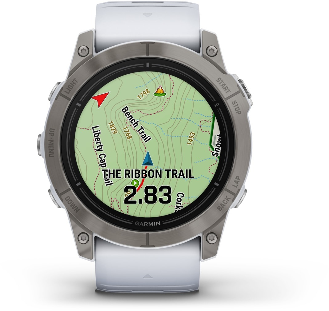 Смарт-годинник Garmin EPIX PRO (g2) 51 Saph Ti Whitestone (010-02804-11)фото