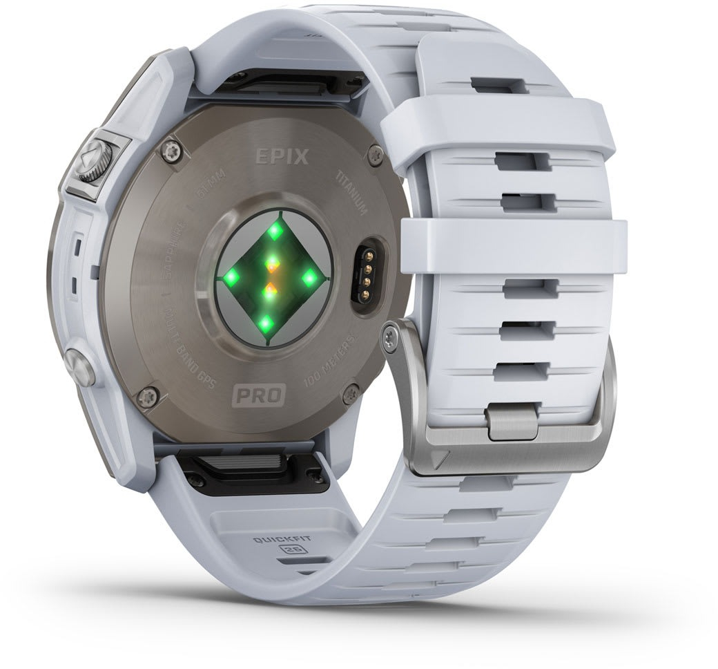 Смарт-годинник Garmin EPIX PRO (g2) 51 Saph Ti Whitestone (010-02804-11)фото