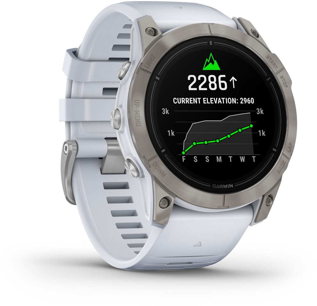 Смарт-годинник Garmin EPIX PRO (g2) 51 Saph Ti Whitestone (010-02804-11)фото