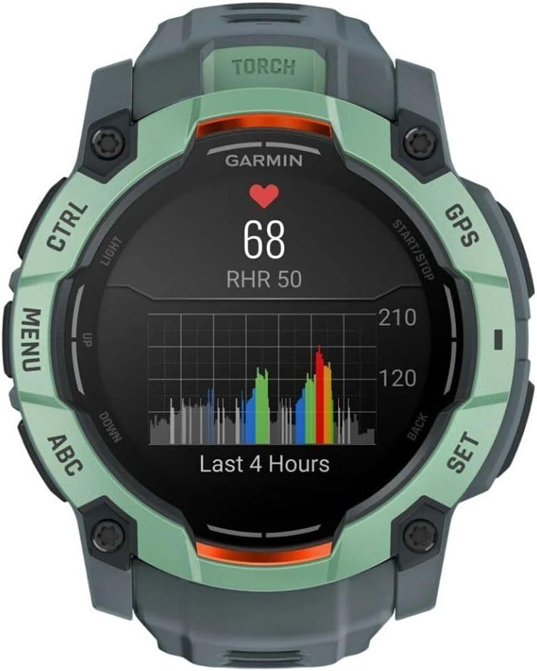 Смарт-часы Garmin Instinct 3 50mm AMOLED Neotropic Bezel with Twilight Band (010-03020-01) фото 