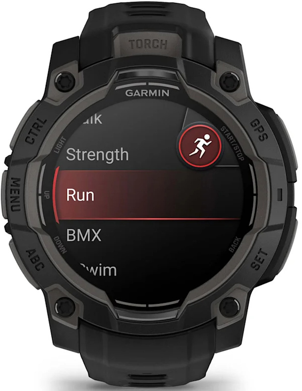 Смарт-часы Garmin Instinct 3 45mm AMOLED Black Bezel with Black Band (010-02936-00) фото 
