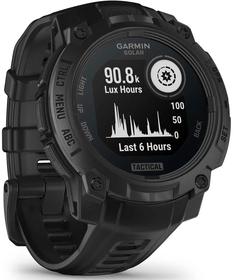 Смарт-годинник Garmin Instinct 3 45mm Tactical Solar Black (010-02934-50)фото