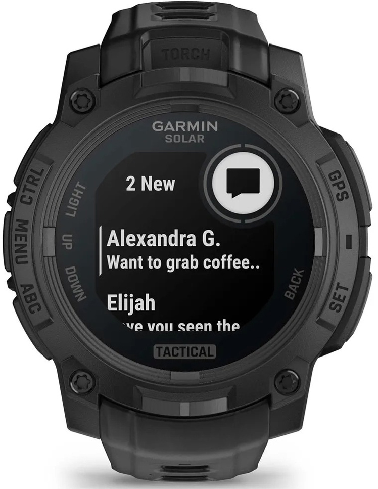 Смарт-годинник Garmin Instinct 3 45mm Tactical Solar Black (010-02934-50)фото