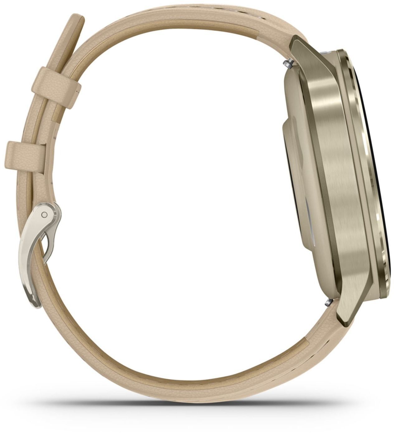 Смарт-годинник Garmin Venu 4 (41mm) Beige w/ Lunar Gold + Leather (010-03013-03)фото