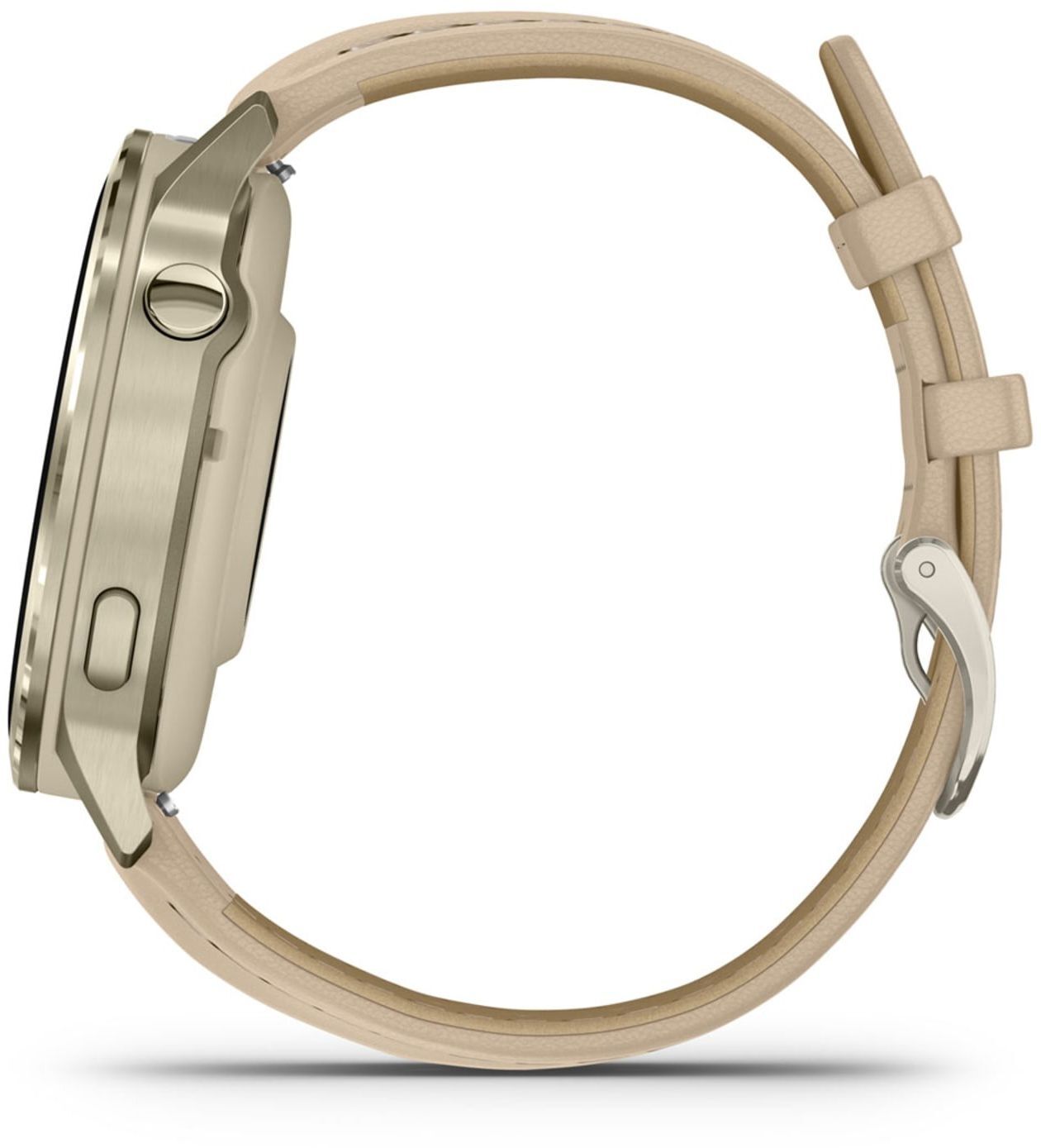 Смарт-годинник Garmin Venu 4 (41mm) Beige w/ Lunar Gold + Leather (010-03013-03)фото