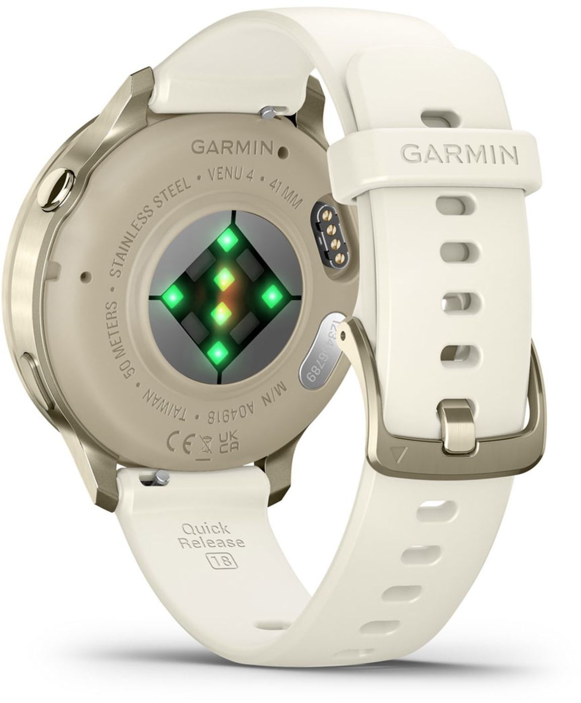 Смарт-годинник Garmin Venu 4 (41mm)Beige w/ Lunar Gold + Bone (010-03013-00)фото