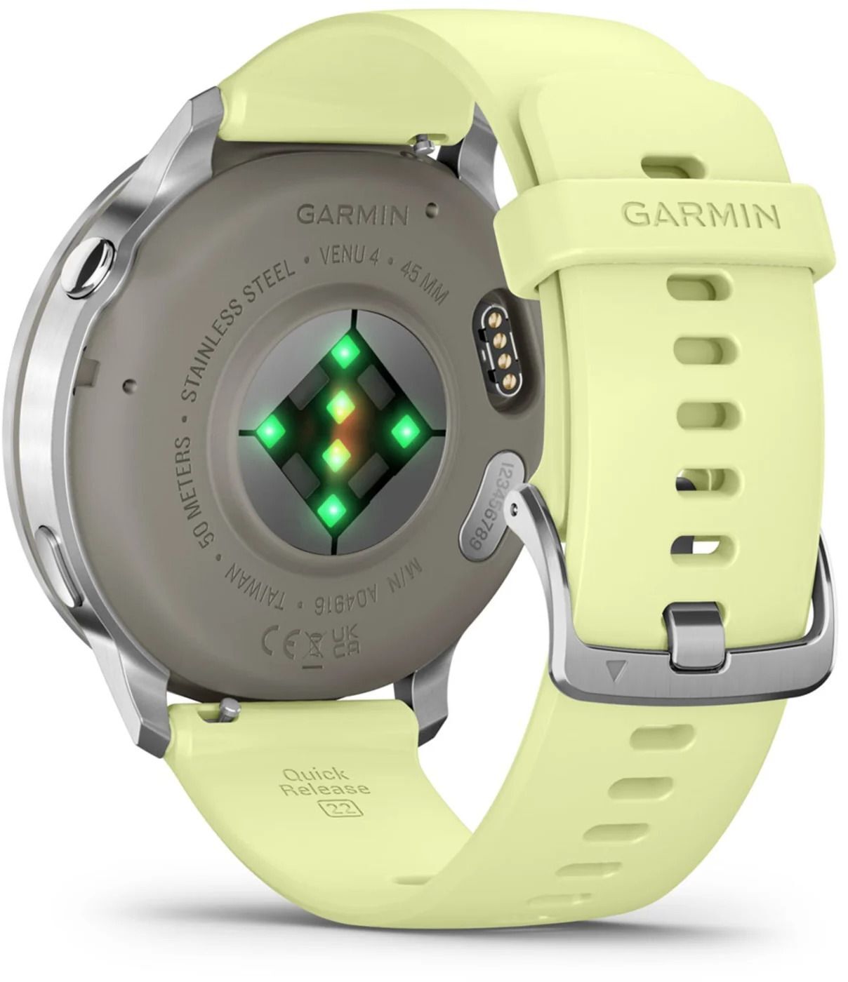 Смарт-годинник Garmin Venu 4 (45mm) Gray w/ Silver + Citron (010-03014-02)фото