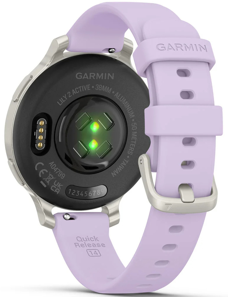 Смарт-часы Garmin Lily 2 Active Silver/Jasmine Purple Silicone (010-02891-01) фото 
