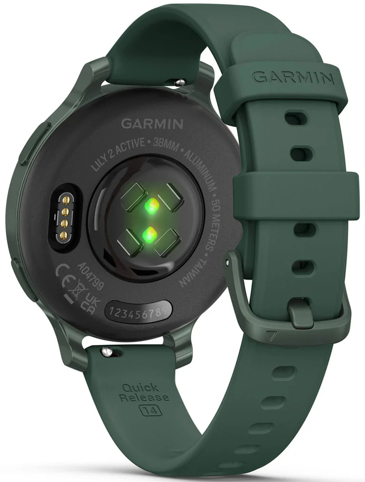 Смарт-часы Garmin Lily 2 Active Jasper Green/Jasper Green Silicone (010-02891-02) фото 