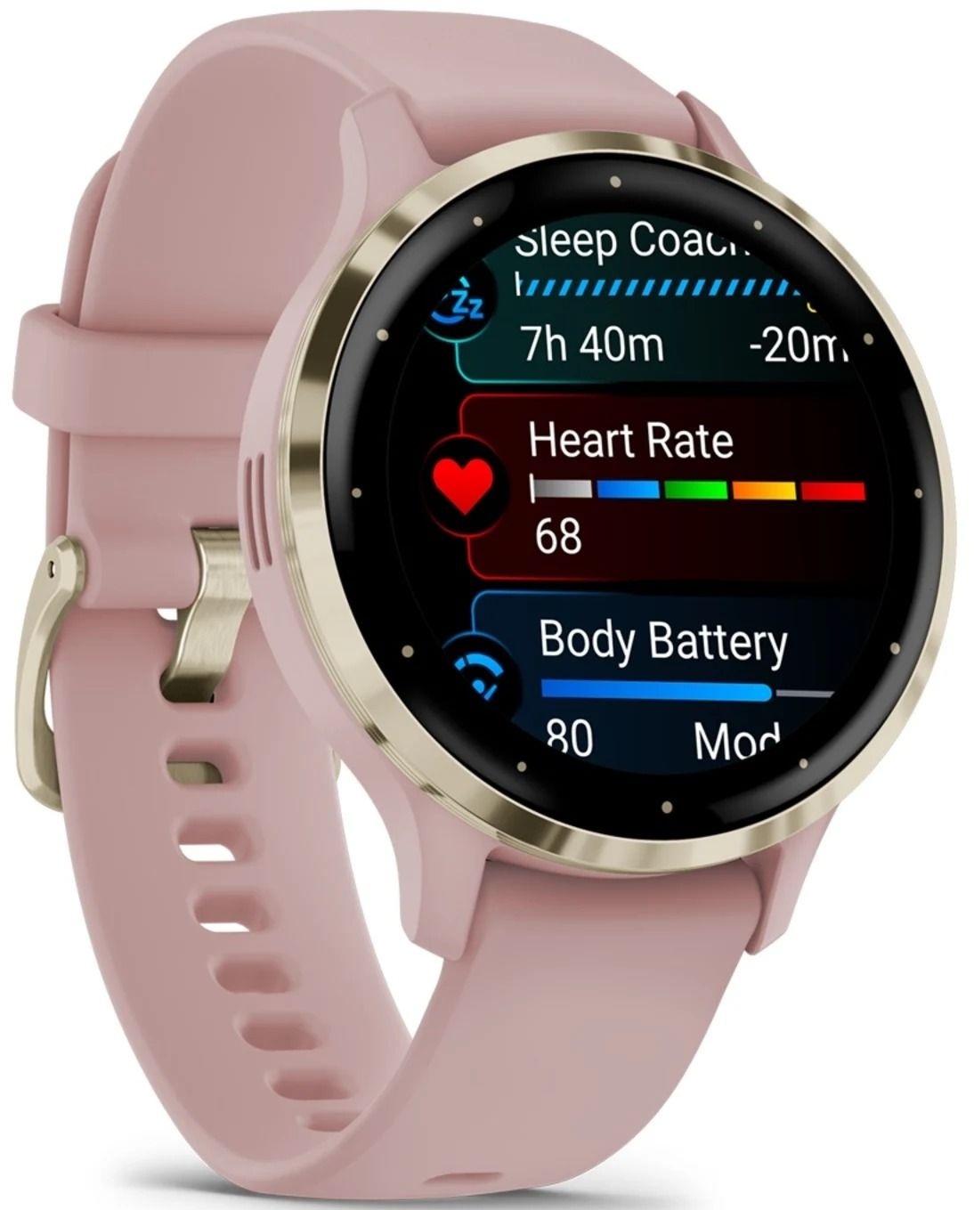 Смарт-часы Garmin Venu 3S Dust Rose + Soft Gold (010-02785-03) фото 