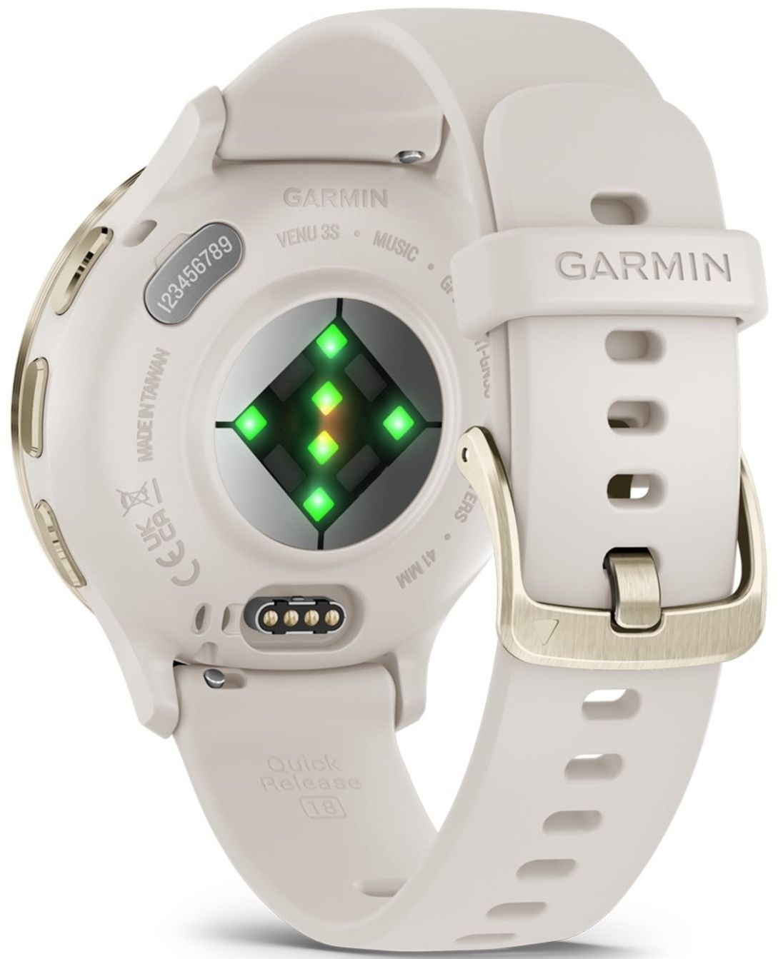 Смарт-часы Garmin Venu 3S Ivory + Soft Gold (010-02785-04) фото 
