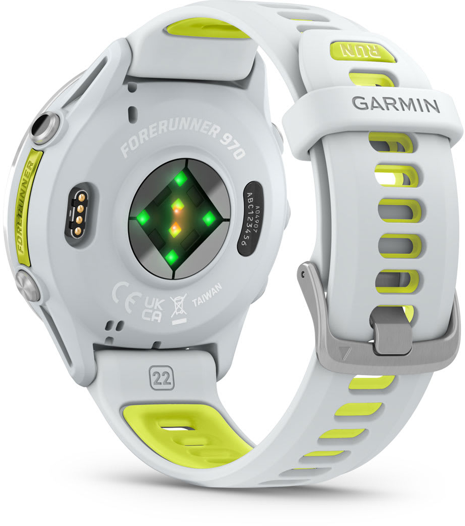 Смарт-годинник Garmin Forerunner 970 Whitestone/Amp Yellow (010-02969-11)фото