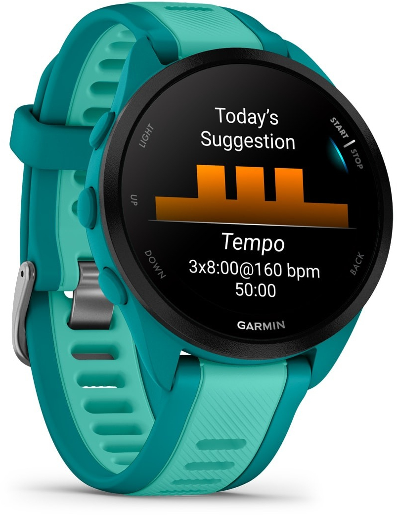 Смарт-годинник Garmin Forerunner 165 Music Turquoise/Aqua (010-02863-32)фото