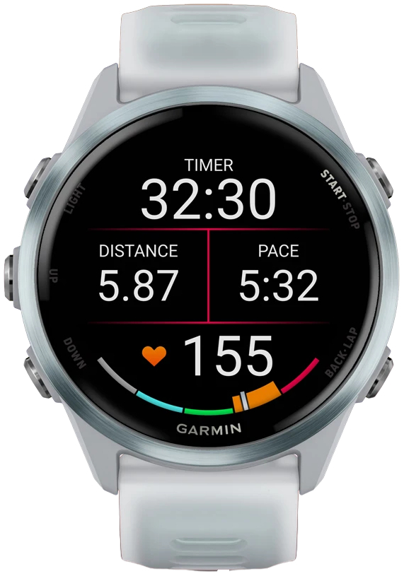 Смарт-часы Garmin Forerunner 570 42MM Whitestone/Cloud Blue (010-02970-01) фото 