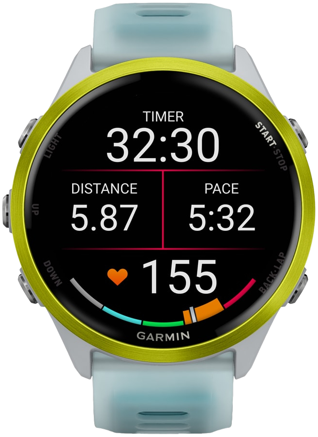 Смарт-часы Garmin Forerunner 570 47MM Whitestone/Amp Yellow (010-02971-01) фото 