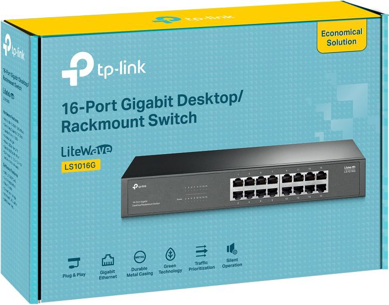 Коммутатор TP-LINK LS1016G 16xGE Неуправляемый (LS1016G) фото 6