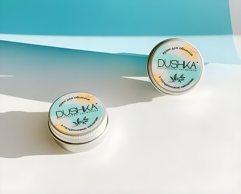 Крем для лица Dushka с тремя гиалуроновыми кислотами 10 мл фото 