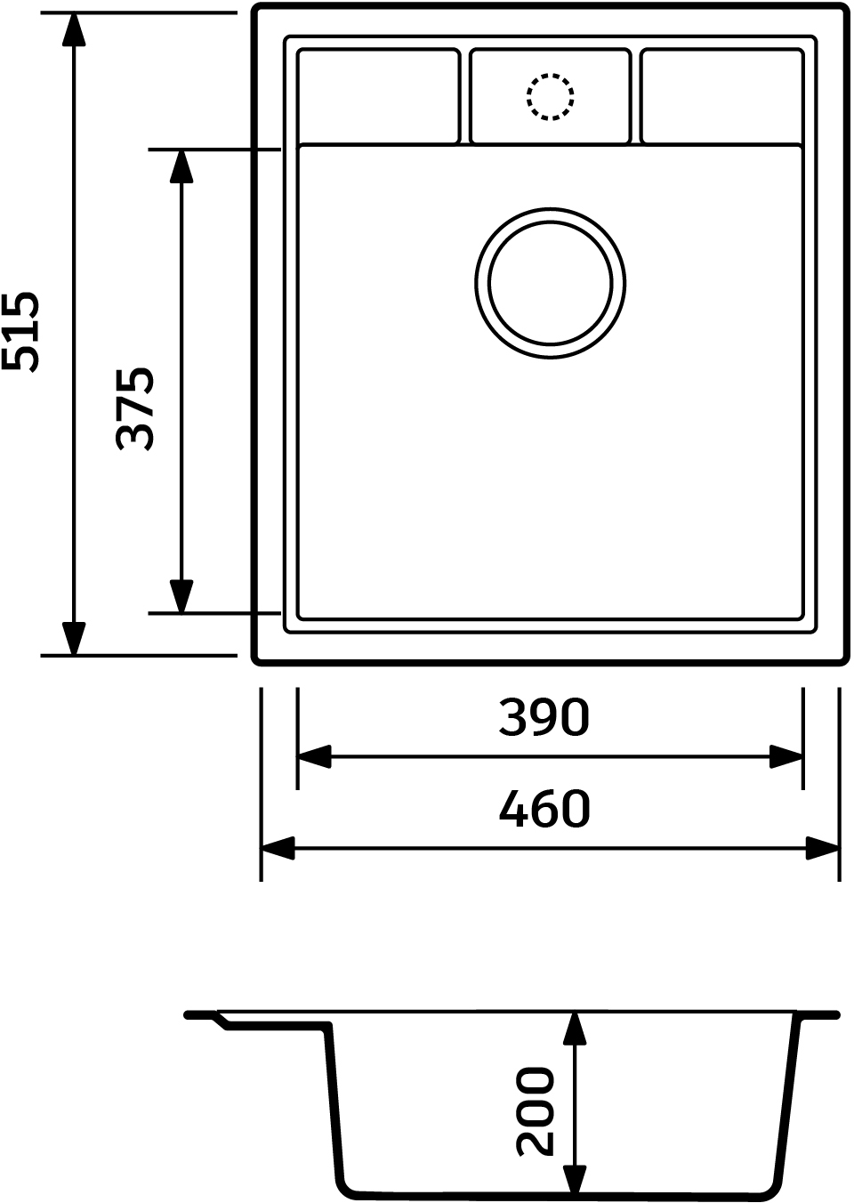 Набір кухонний Adamant Brick, штучний камінь, 460x515x200мм (4824296209204)фото2