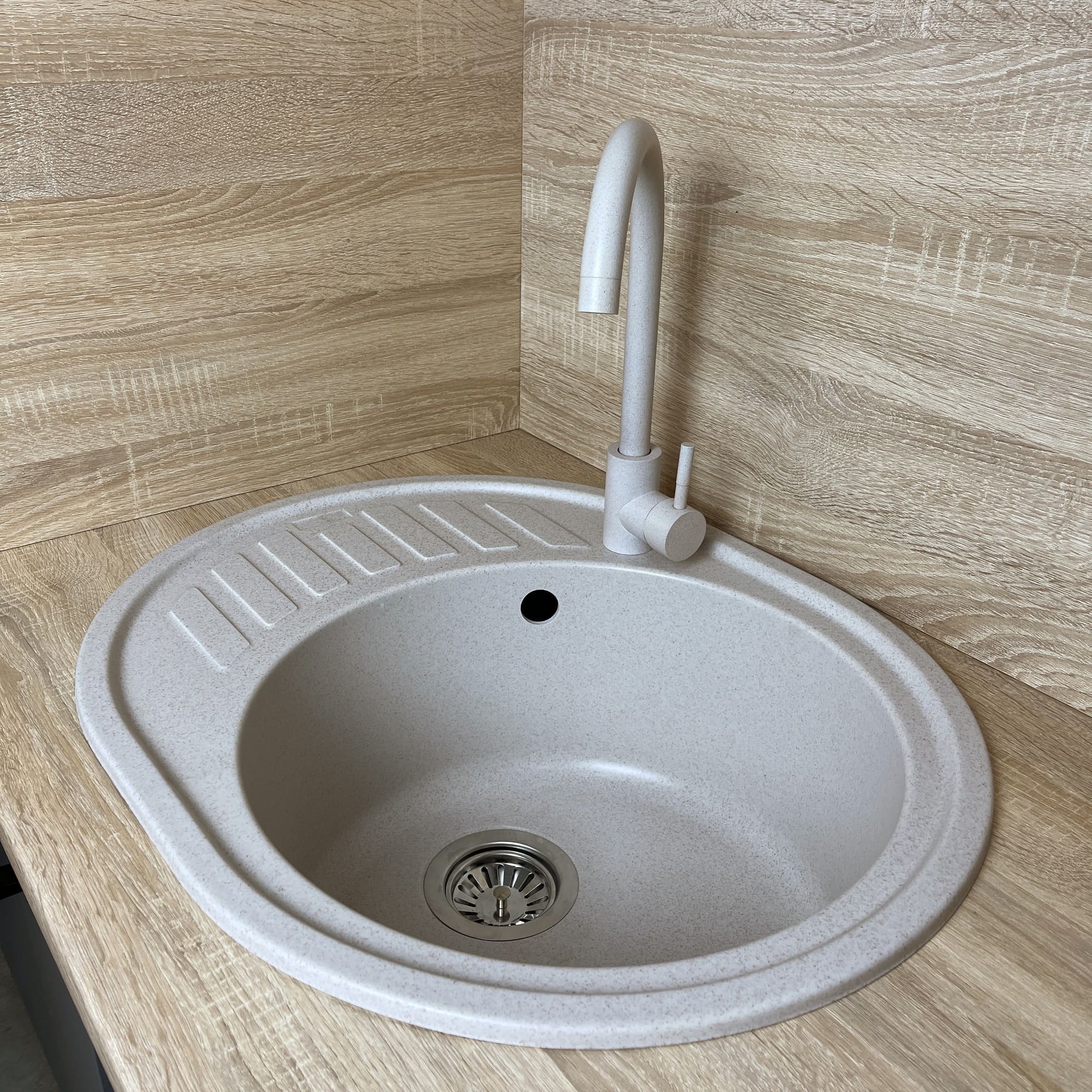 Набір кухонний Adamant Ovum, штучний камінь, 615х495х200мм (1824296900406)фото