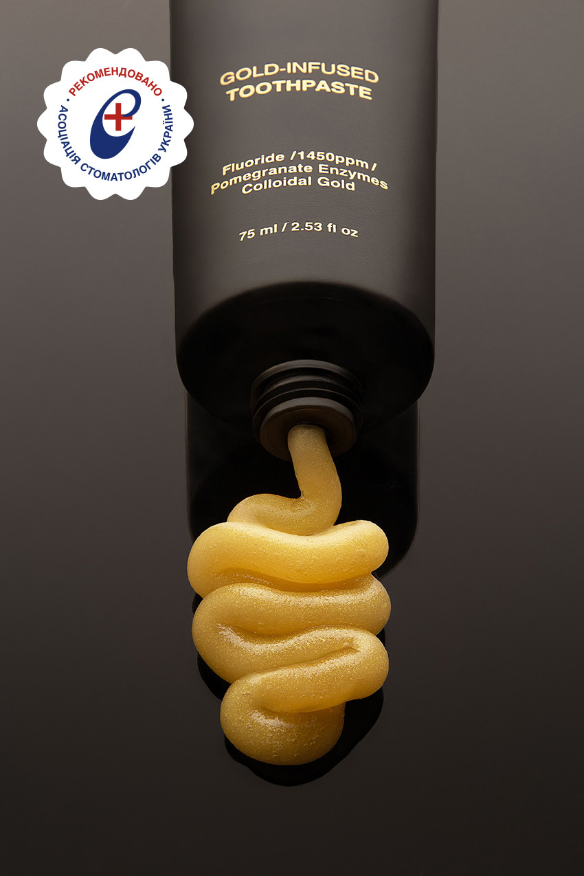 Зубная паста Solident Gold-Infused с коллоидным золотом 75 мл фото 2
