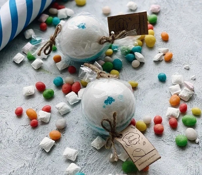 Бомбочка для ванны Dushka Spicy Boom Little 120 г фото 2