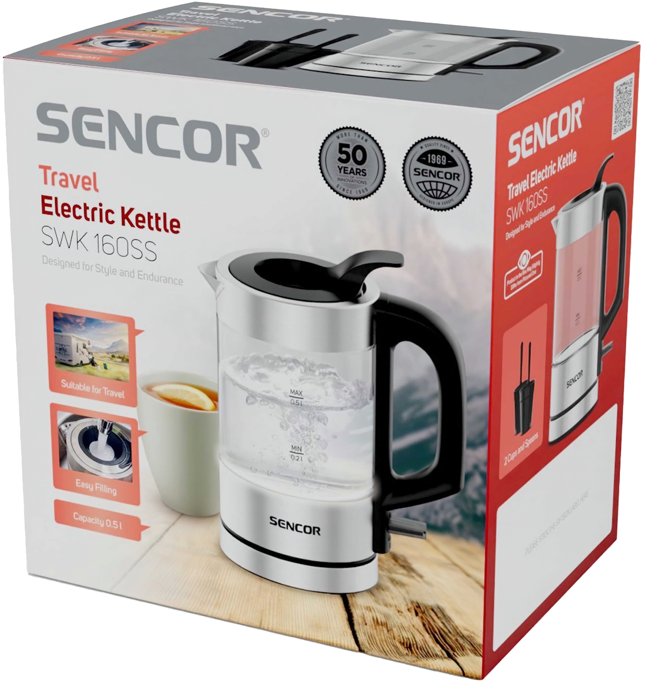 Электрочайник Sencor SWK160SS фото 