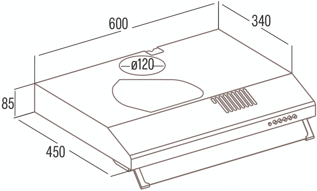 Встраиваемая вытяжка Cata LFK 6001 Wh (02011112) фото 2