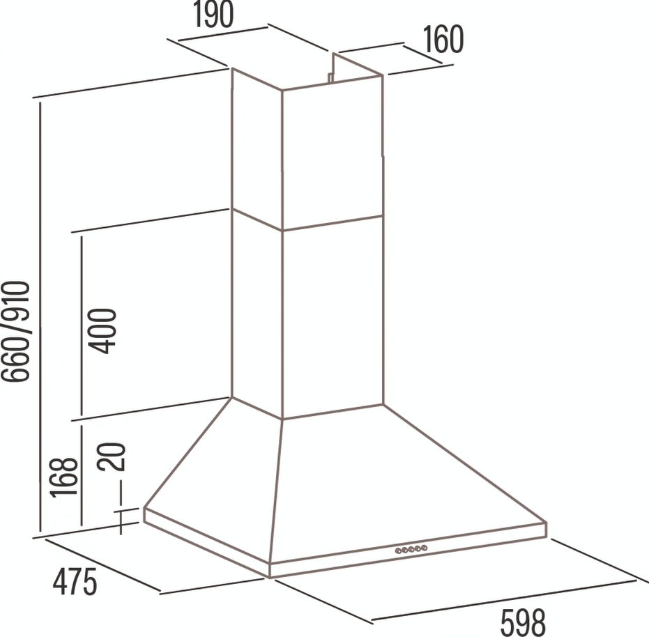 Встраиваемая вытяжка Cata VK 6000 X (02061606) фото 2
