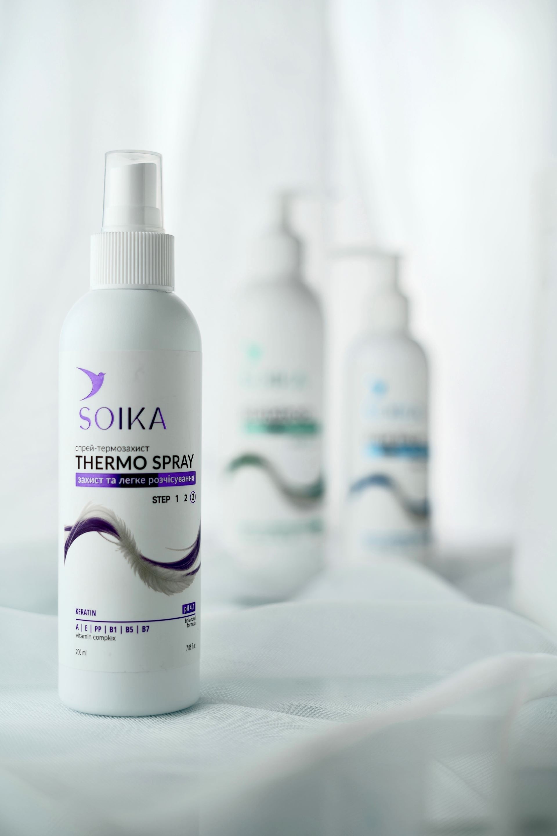 Спрей-термозащита для волос Soika Защита и легкое расчесывание 200 мл фото 2
