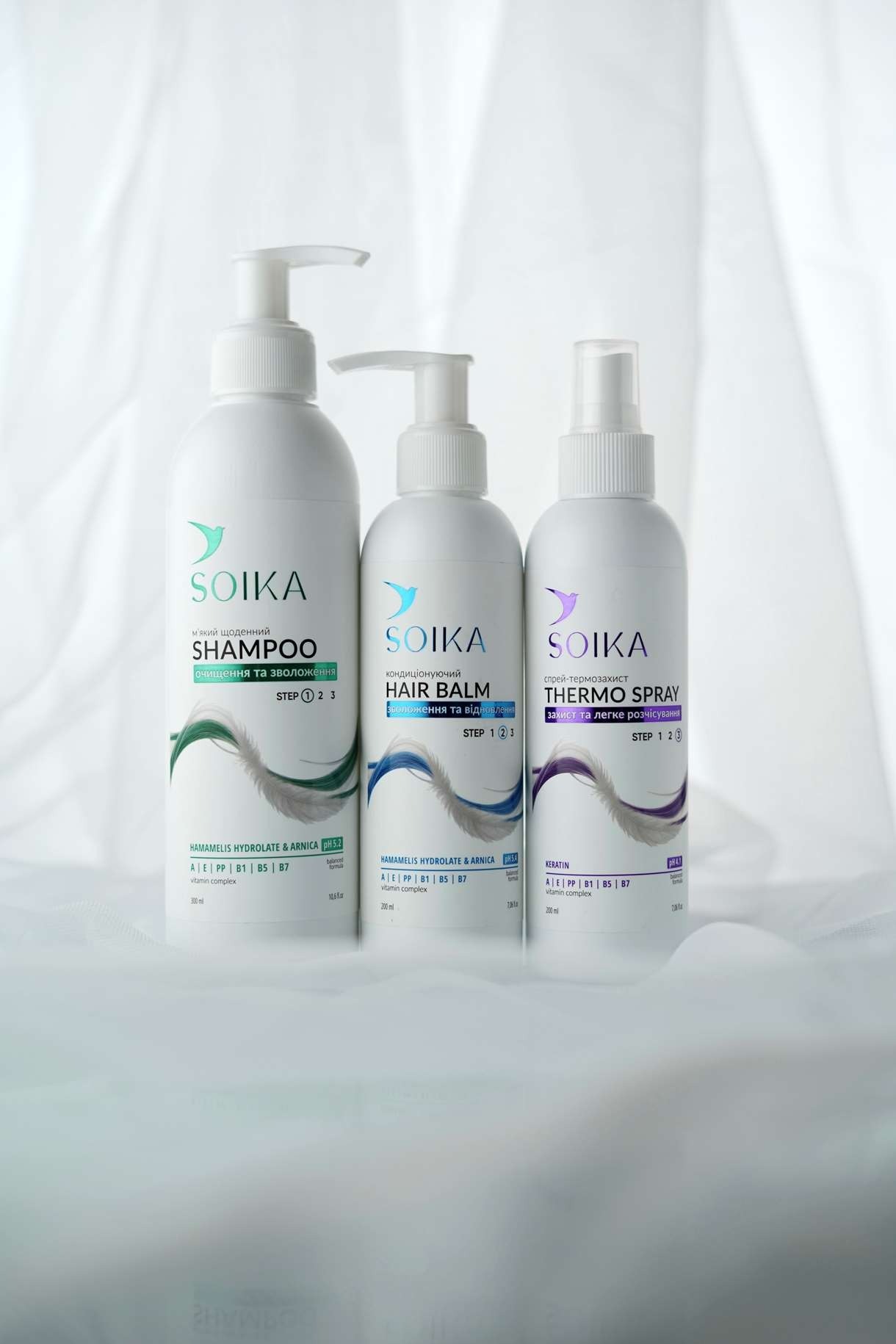 Шампунь Soika щоденний м'який Очищення та зволоження 300 млфото3