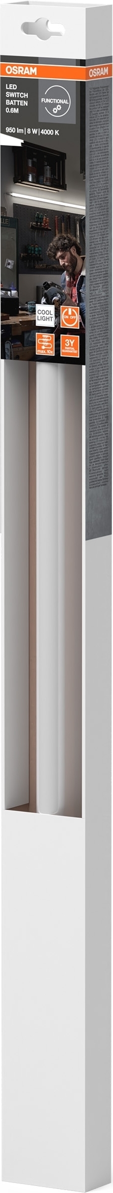 Светильник линейный Osram Switch Batten 8Вт 900Лм 4000К белый (4099854532658) фото 4