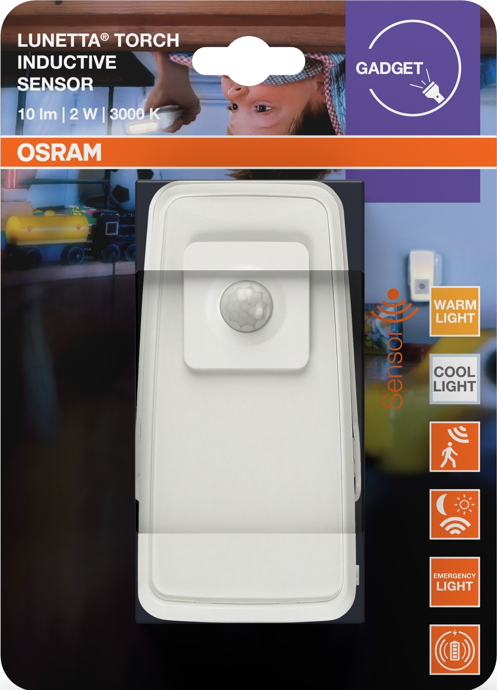 Светильник ночник с аккумулятором Osram Lunetta Torch Inductive 2Вт 3000К 10лм (4099854530739) фото 5