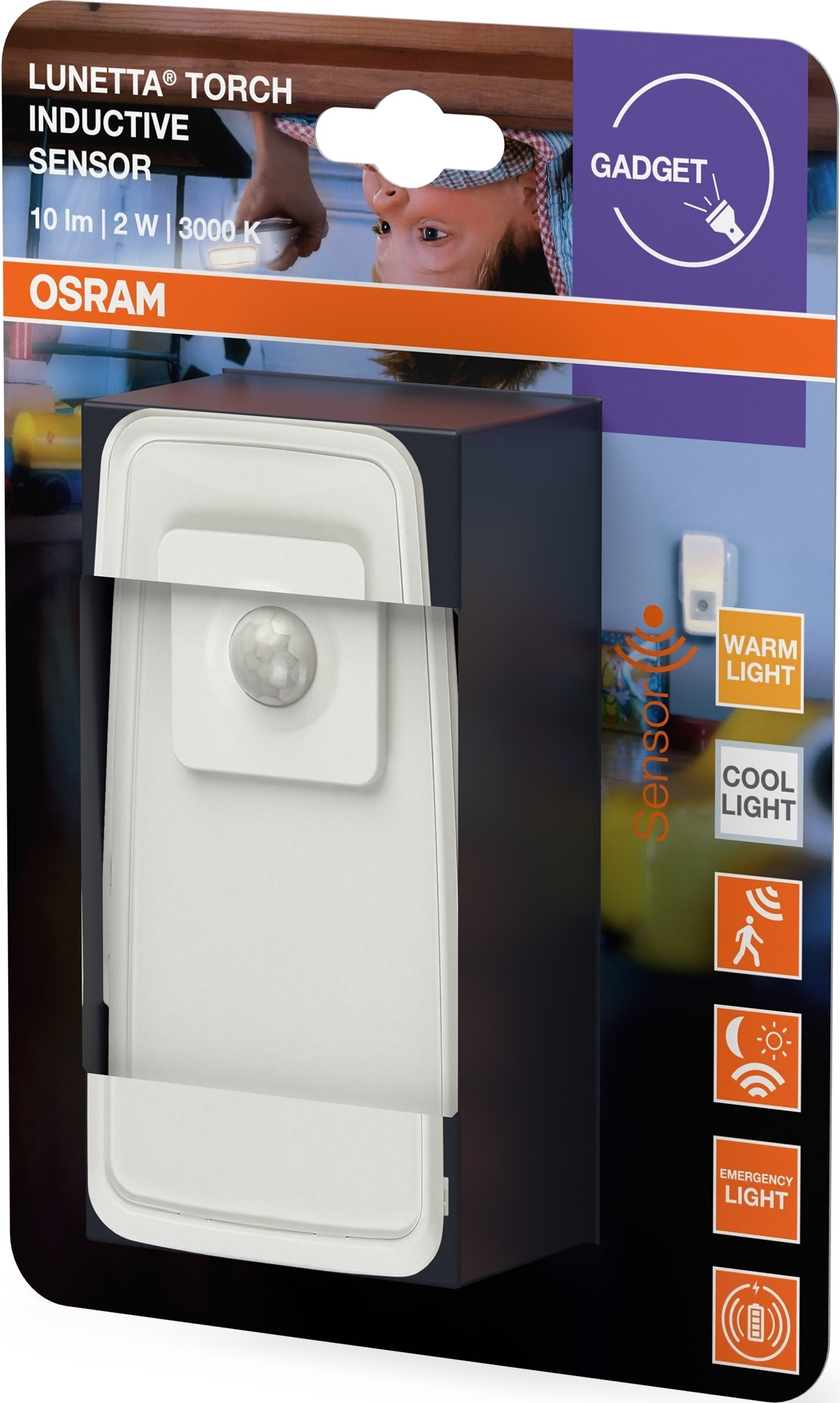 Светильник ночник с аккумулятором Osram Lunetta Torch Inductive 2Вт 3000К 10лм (4099854530739) фото 4