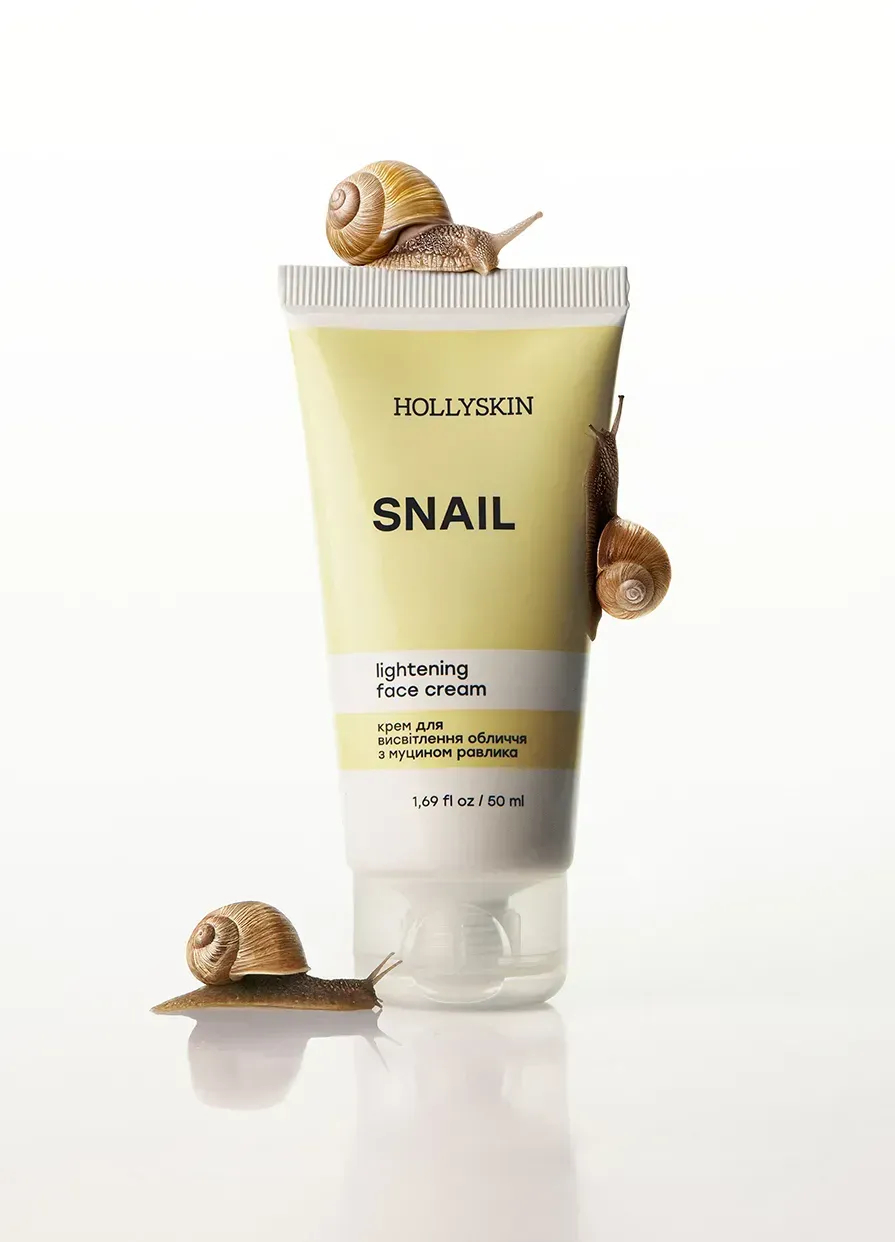 Крем для лица Hollyskin Snail Face смягчающий с муцином улитка 50 мл фото 