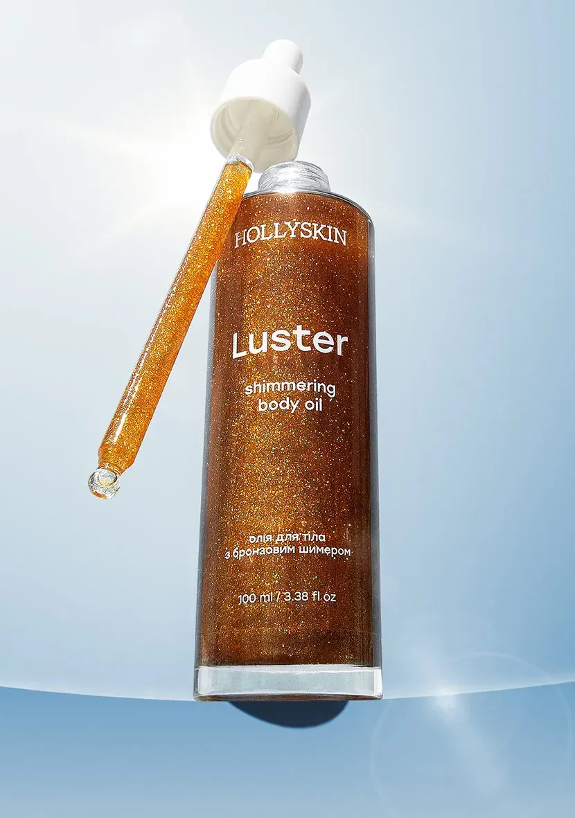 Масло для тела с бронзовым шимером Hollyskin Luster Shimmering Body Oil 100 мл фото 2
