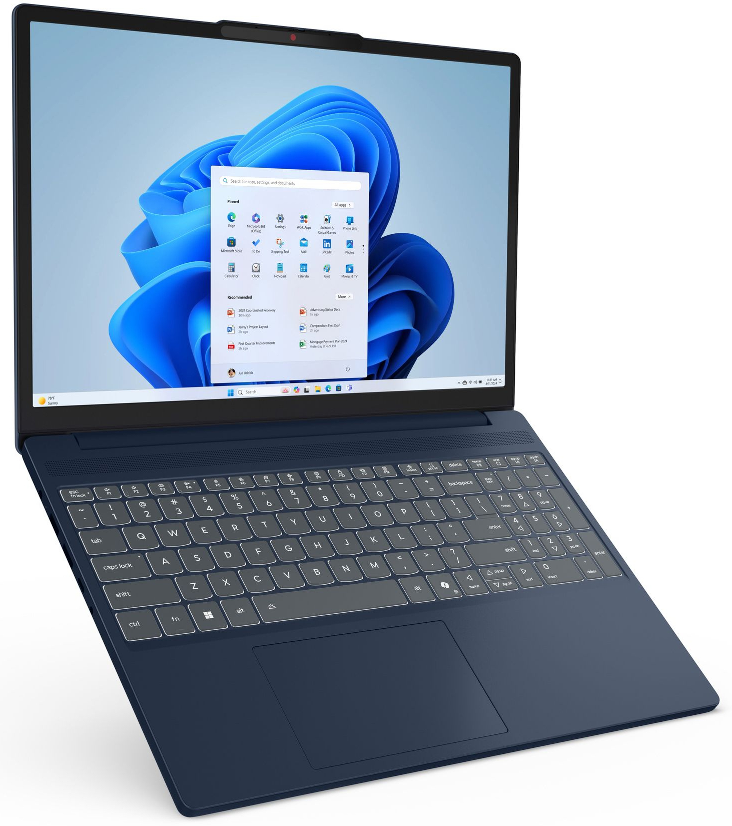 Ноутбук LENOVO IdeaPad Slim 3 15IRH10 Cosmic Blue (83K100J9RA) фото 13