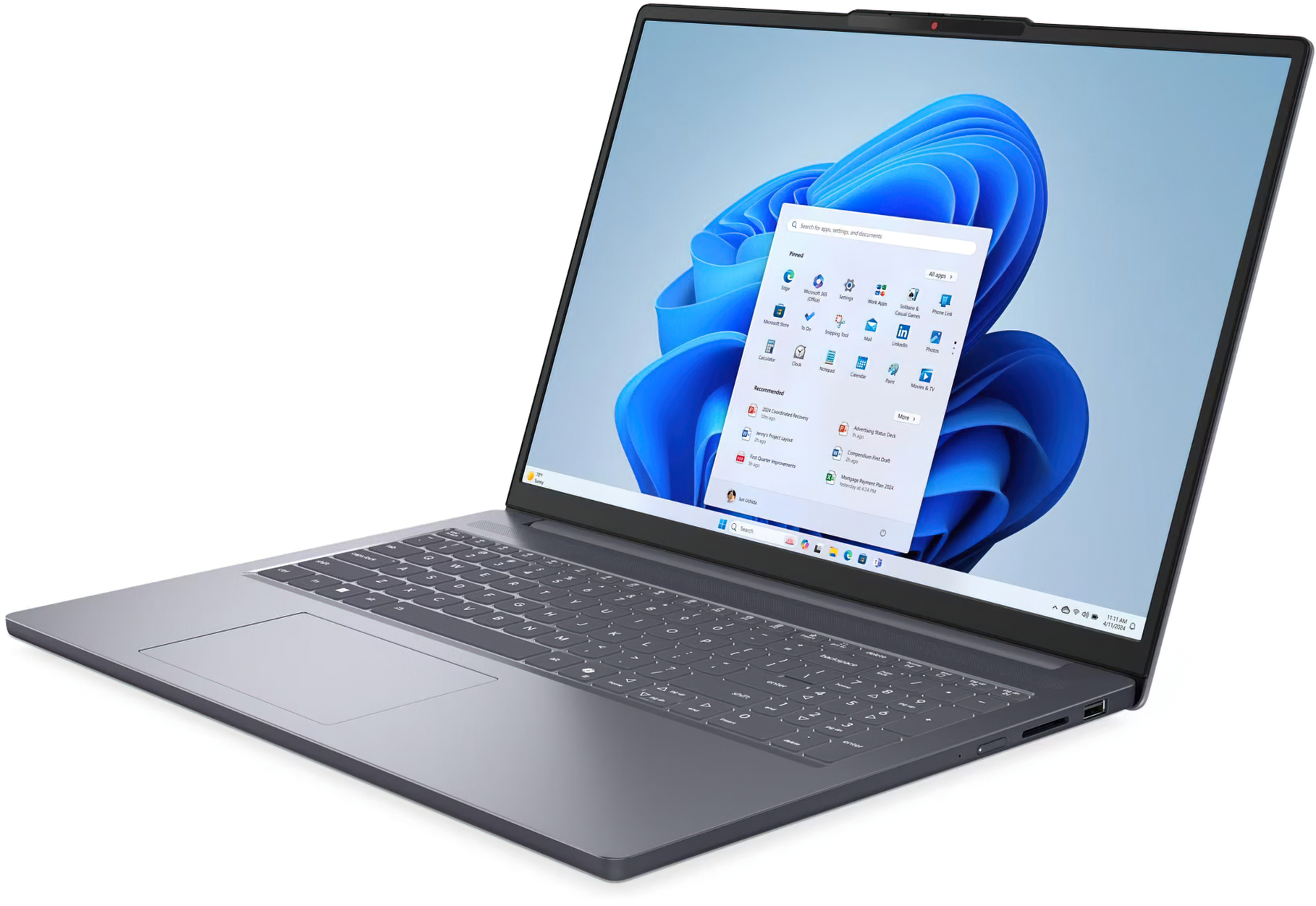 Ноутбук LENOVO IdeaPad Slim 3 16IRH10 Luna Grey (83K2008ARA)фото3