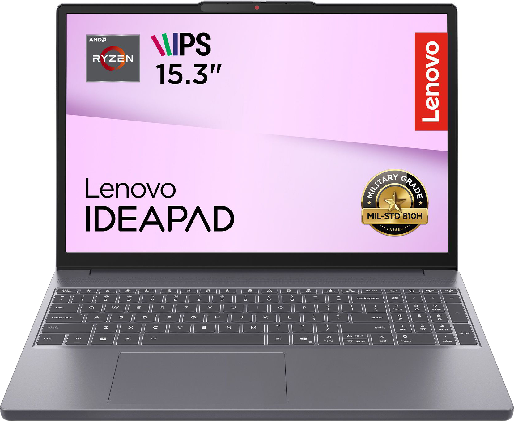 Ноутбук LENOVO IdeaPad Slim 3 15ARP10 Luna Grey (83K70063RA)фото2