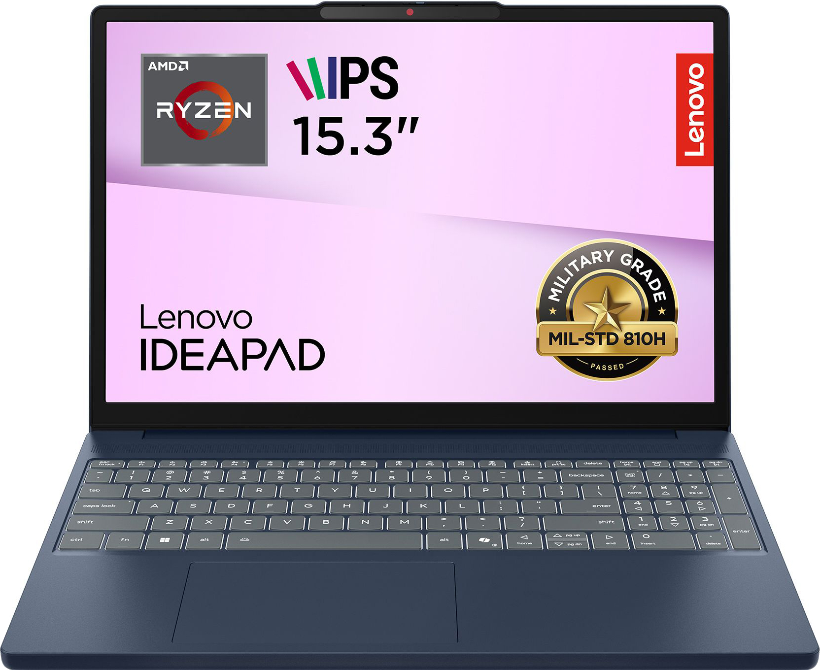 Ноутбук LENOVO IdeaPad Slim 3 15ARP10 Cosmic Blue (83K7005VRA)фото2