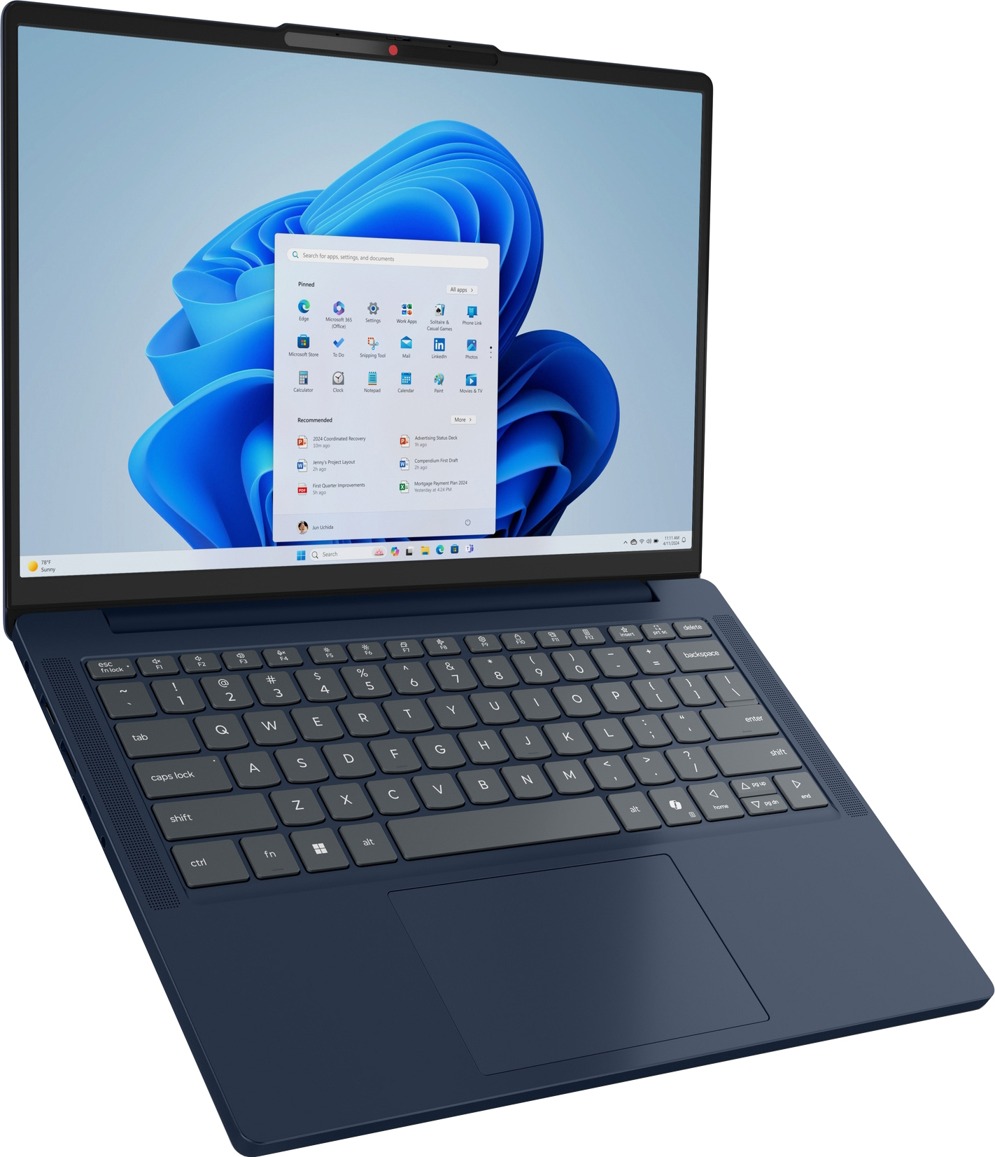 Ноутбук LENOVO IdeaPad Slim 3 14IRH10 Cosmic Blue (83K000AJRA)фото13