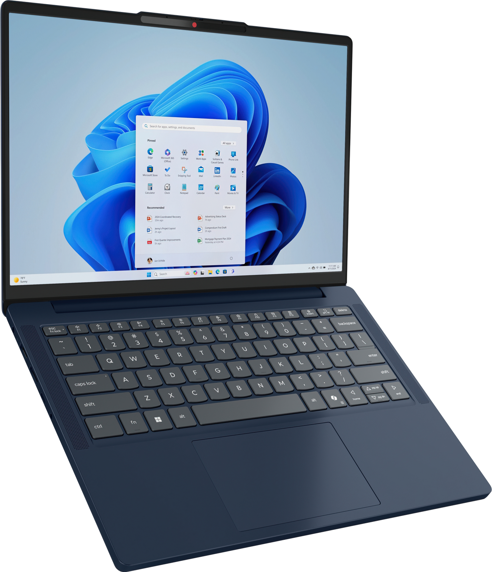 Ноутбук LENOVO IdeaPad Slim 3 14IRH10 Cosmic Blue (83K000AJRA)фото13