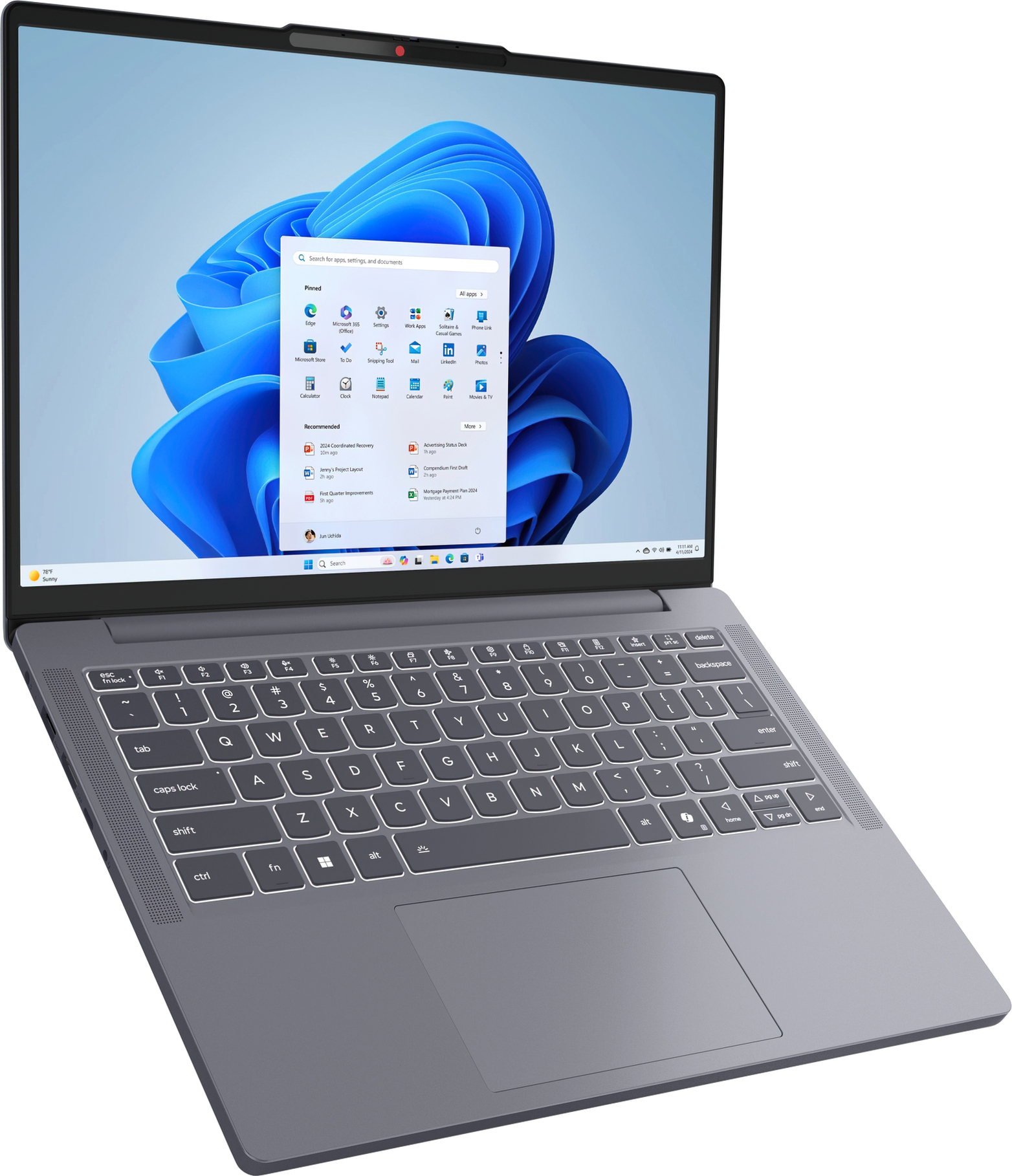 Ноутбук LENOVO IdeaPad Slim 3 14IRH10 Luna Grey (83K000CRRA)фото13